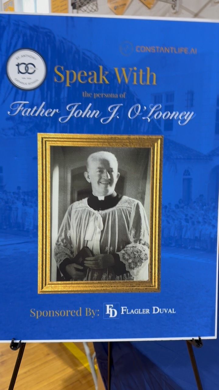 Father John J. O'Looney Returns for St. Anthony Catholic School's Centennial